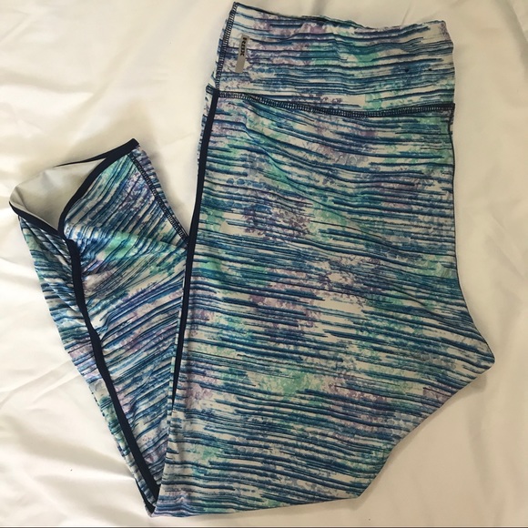 RBX Pants - RBX size 3X Dri-fit leggings blue purple green
